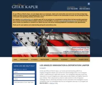 Gitakapurlaw.com(Los Angeles Immigration Attorney) Screenshot