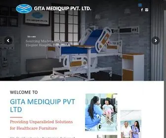 Gitamediquip.com(Gita Mediquip Pvt Ltd) Screenshot