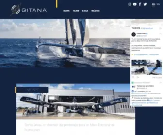 Gitana-Team.com(Gitana : écurie de course au large fondée par le Baron Benjamin de Rothschild) Screenshot