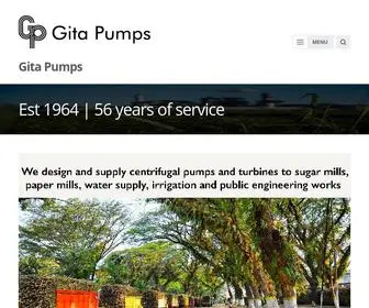 Gitapumps.com(Gita Pumps India Pvt. Ltd) Screenshot