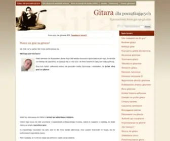 Gitaradlapoczatkujacych.pl(Gitara dla pocz) Screenshot