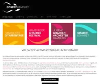 Gitarrehamburg.de(Informationsplattform für Gitarreninteressierte) Screenshot