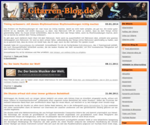 Gitarren-Blog.de(Gitarren und mehr) Screenshot