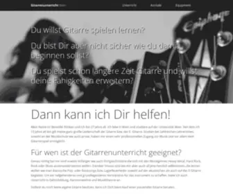 Gitarrenunterricht-Wien.com(Gitarrenunterricht Wien) Screenshot