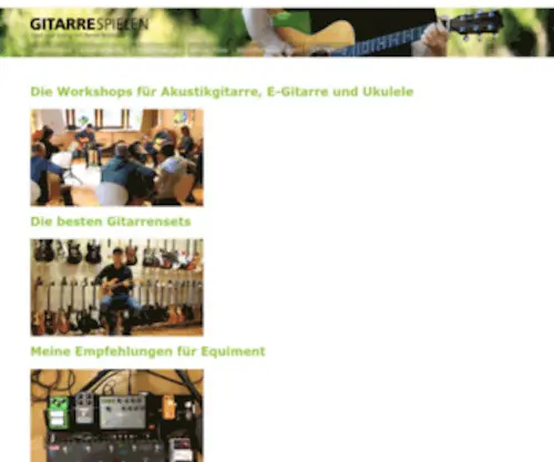 Gitarrespielen.net(Gitarre spielen) Screenshot