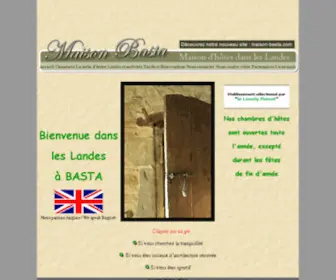 Gite-Basta.com(Chambres d'Hôtes Landes) Screenshot