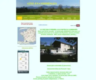 Gite-EN-Comminges.com(Gite pyrénées) Screenshot