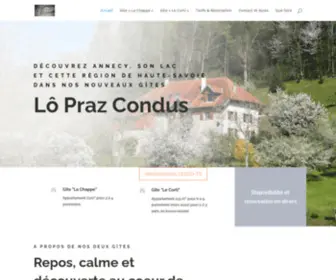 Gite-Loprazcondus.com(Gite-Lô Praz Condus) Screenshot