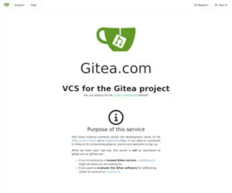 Gitea.com(Gitea (Git with a cup of tea)) Screenshot