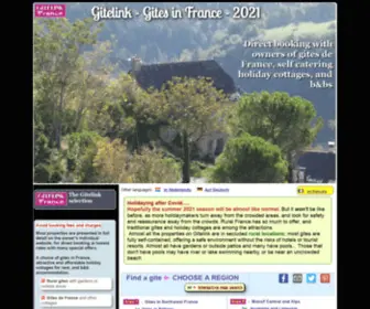 Gitelink.com(Gites in France) Screenshot