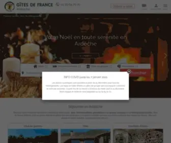 Gites-DE-France-Ardeche.com(Location de gîtes chambres d'hôtes campings) Screenshot