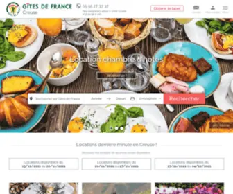 Gites-DE-France-Creuse.fr(Gîtes de France Creuse) Screenshot
