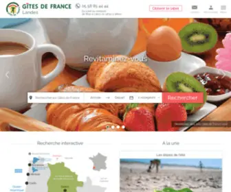 Gites-DE-France-Landes.com(Gites de France Landes Sud) Screenshot