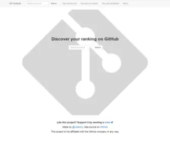 Github-Awards.com(Github ranking) Screenshot