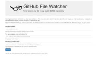 Github-File-Watcher.com(Github File Watcher) Screenshot