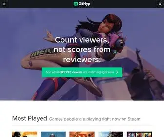 Githyp.com(Current Video Game Statistics for the Current) Screenshot
