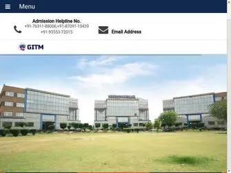 Gitm.ac.in(Top Engineering College in Gurgaon Haryana) Screenshot