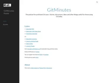 Gitminutes.com(The GitMinutes podcast) Screenshot