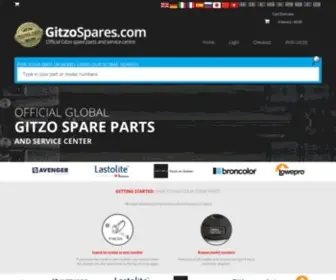 Gitzospares.com(Gitzo Spares and Parts) Screenshot