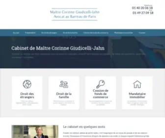 Giudicelli-Jahn.com(Maître Corinne Giudicelli) Screenshot