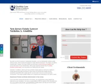 Giudittalaw.com(NJ Estate Lawyer Nicholas A) Screenshot