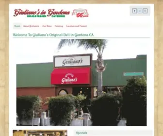 Giulianosgardena.com(Giuliano's Original Deli in Gardena CA) Screenshot