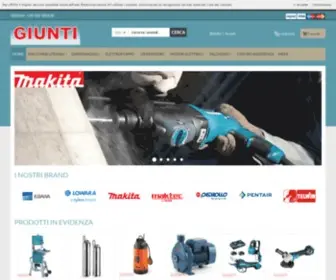 Giuntielettromeccanica.com(Shop Online con i Migliori Prezzi di Elettroutensili ed Elettropompe) Screenshot