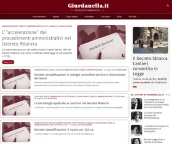 Giurdanella.it(Rivista di diritto amministrativo dal 1998) Screenshot