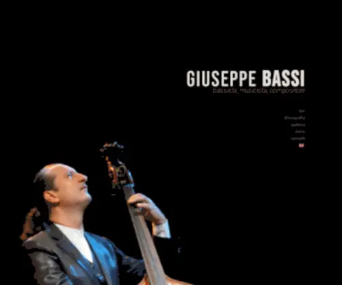 Giuseppebassi.com(Bassist, musician, composer) Screenshot