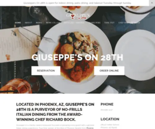Giuseppeson28TH.com(Giuseppe's On 28th) Screenshot