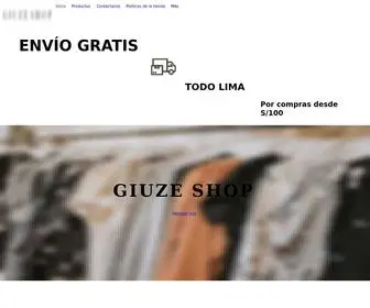 Giuzeshop.com(Tienda de ropa y accesorios) Screenshot