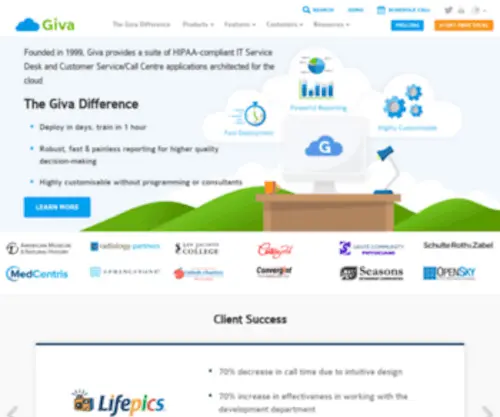 Giva.uk.com(Help Desk) Screenshot