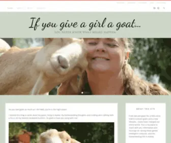 Giveagirlagoat.com(If you give a girl a goat) Screenshot