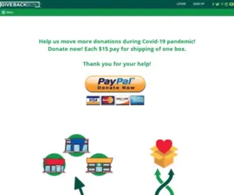 Givebackbox.com(Give Back Box) Screenshot