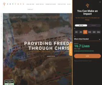 Givefreshwater.org(Set Free) Screenshot
