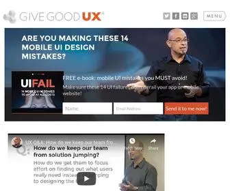 Givegoodux.com(Joe Natoli) Screenshot
