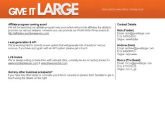 Giveitlarge.com(Give It Large Ltd) Screenshot