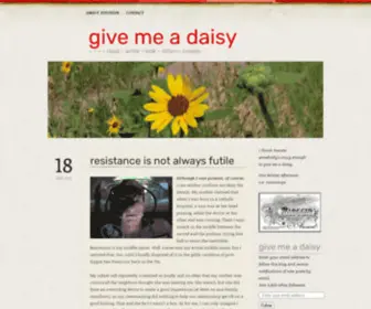 Givemeadaisy.com(Give me a daisy) Screenshot