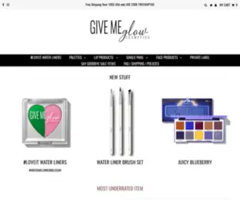 Givemeglow.com(Give Me Glow Cosmetics) Screenshot