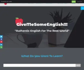 Givemesomeenglish.com(Authentic English For The Real World) Screenshot