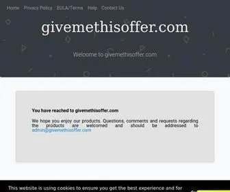 Givemethisoffer.com(Givemethisoffer) Screenshot