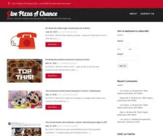 Givepizzaachance.net(Give Pizza A Chance) Screenshot