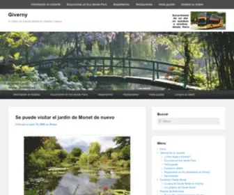 Giverny.es(El Jardín de Claude Monet en Giverny Francia) Screenshot