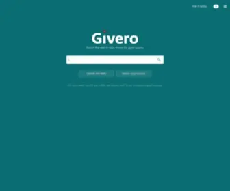 Givero.com(The Givero search engine) Screenshot