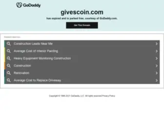 Givescoin.com("Generosity is giving more than you can) Screenshot