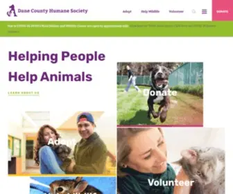 Giveshelter.org(Dane County Humane Society) Screenshot