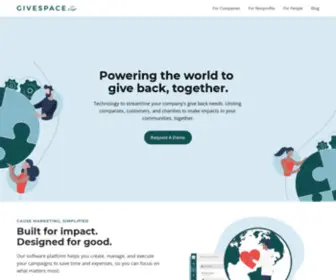 Givespace.co(Cause Marketing) Screenshot
