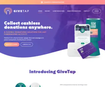 Givetap.co.uk(Collect Cashless Donations Anywhere) Screenshot