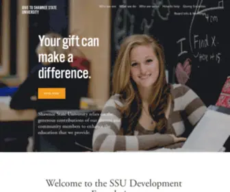 Givetossu.com(Give to Shawnee State University) Screenshot