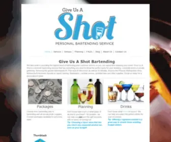 Giveusashot.com(Give Us A Shot Bartending) Screenshot